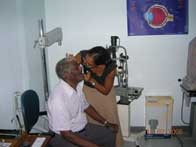 Examinations in the Punta Gorda clinic, Belize