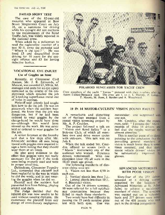 Echoes of the Past: Drivers' vision in the news