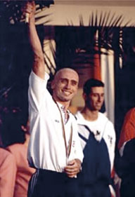 Champion swimmer Marc Woods