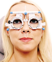 eye test stock image