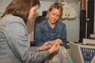 A typical contact lens consultation