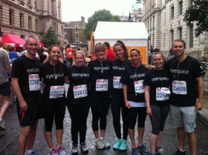 Eyespace staff run for charity
