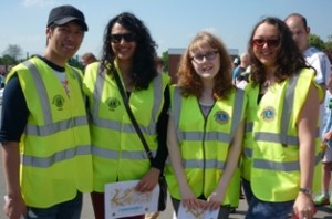 Students marshal for Vision Care for Homeless People