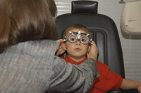 boy sight test