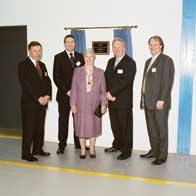 Alcon staff at the re-opening of their warehouse