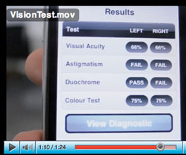 Essilor Iphone sight test