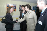 HRH Princess Royal meets Scrivens' Andrea Callaway